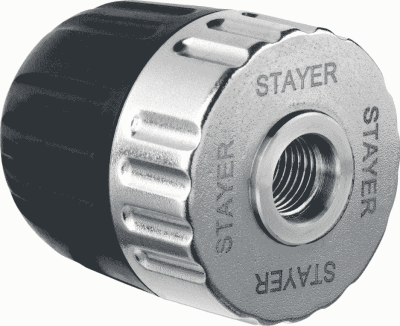 Патрон ударный STAYER Professional ключевой для дрели,16 мм, с ключом в комплекте,посадочная резьба  1/2, Д3,0-13 мм — Крепимир